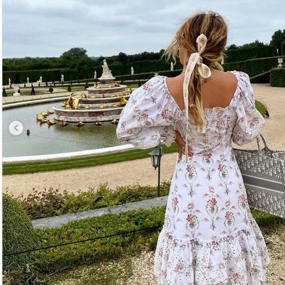 LoveShackFancy Toulon Eyelet Ruffle Dress NWT - Picture 3 of 16